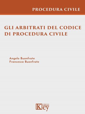 cover image of Gli arbitrati del codice di procedura civile